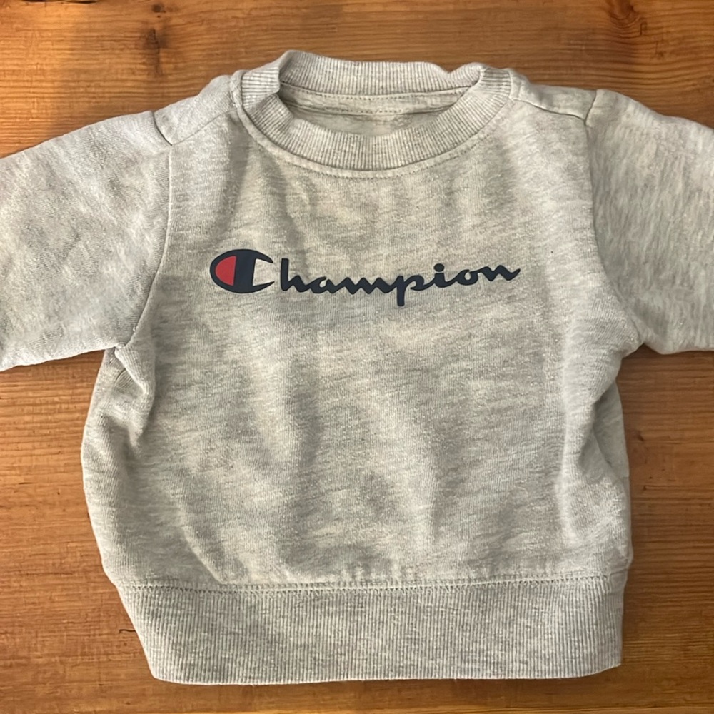 CHAMPION 3/6M SWEATSHIRT GRAY